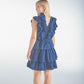 Cobalt Layered Ruffles Dress