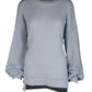 HighLow Knit Ice Blue Top