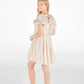 Gold Shimmer Bow Dress