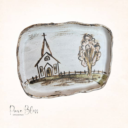 Reflection Church Plate Pottery