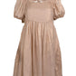 Gold Shimmer Bow Dress