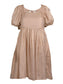 Gold Shimmer Bow Dress