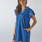 Deep Sea Quilted Dress