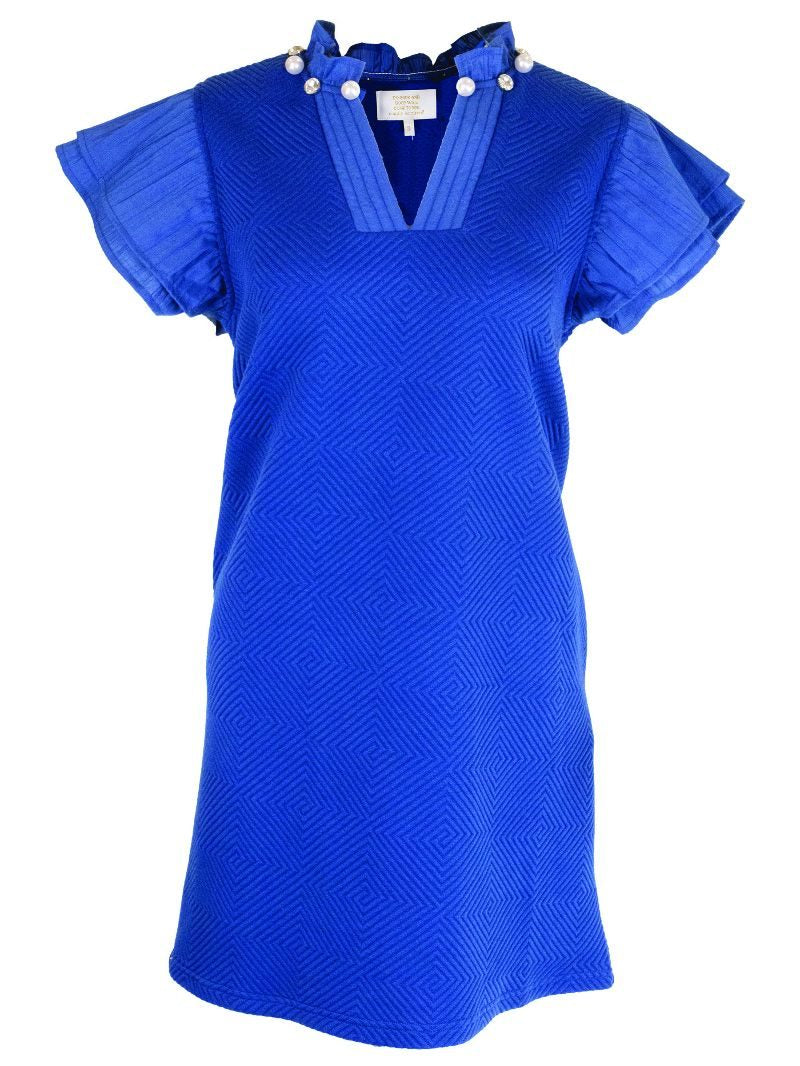 Deep Sea Quilted Dress