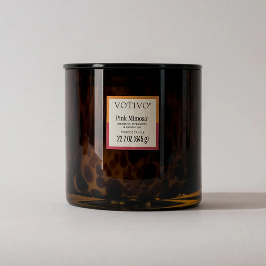 Tortoise Pink Mimosa Candle