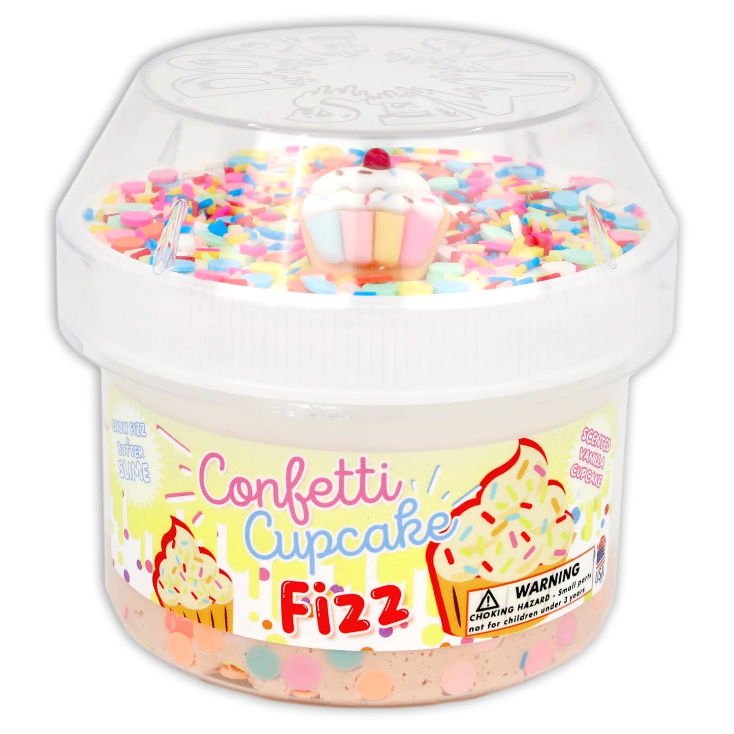 Confetti Cupcake Fizz Dope Slime