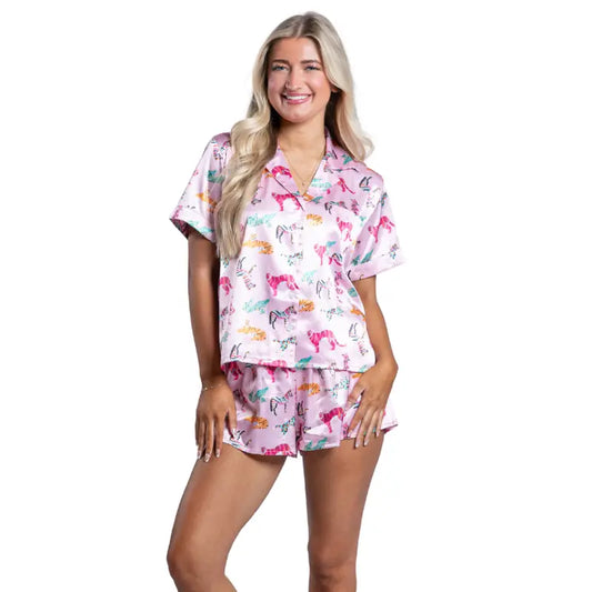 Roar Satin Pajama Set