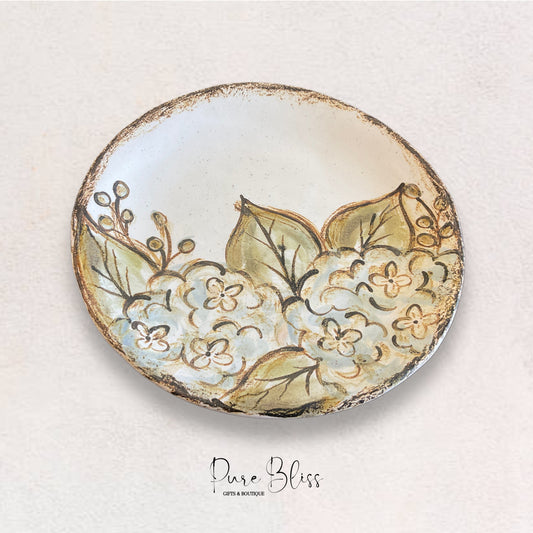 Blue Hydrangea Salad Plate