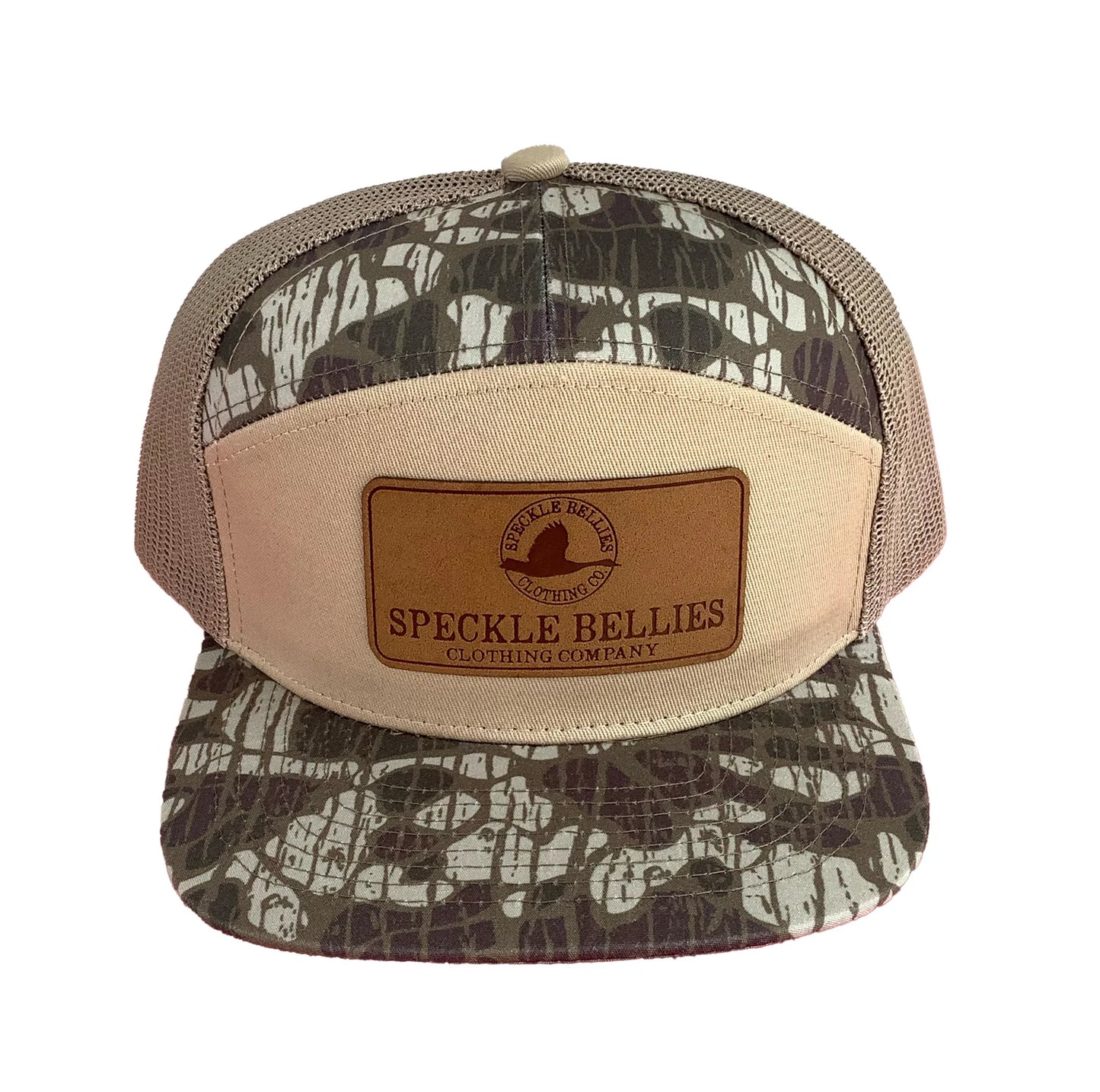 Logo Rec Leather Patch 7 Panel Hat