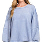 Marlin Acid Washed Double Ribbed Pullover
