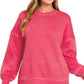 Ruby Plus Pigment Dye Fleece Pullover
