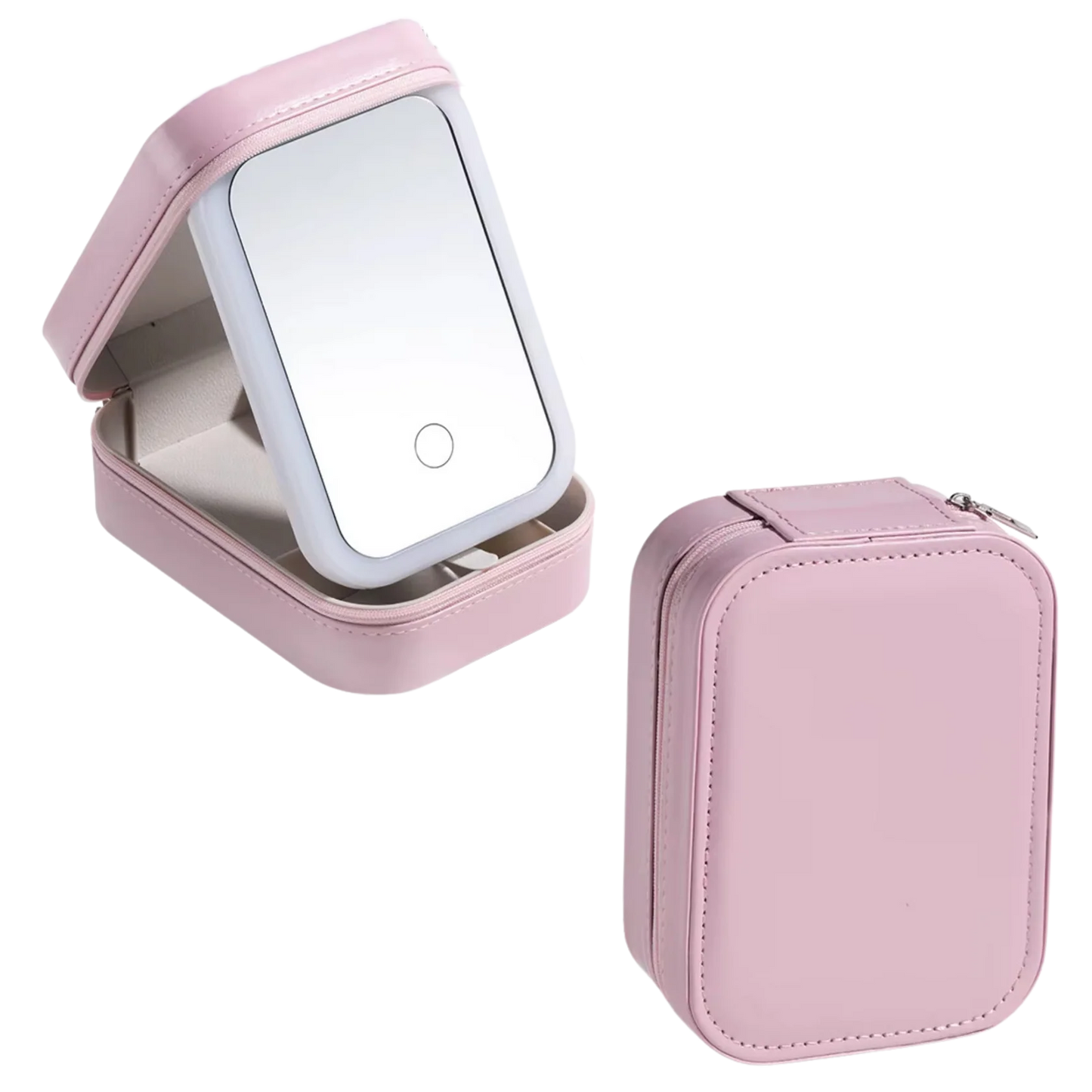 LED Light Mirror Jewelry Case