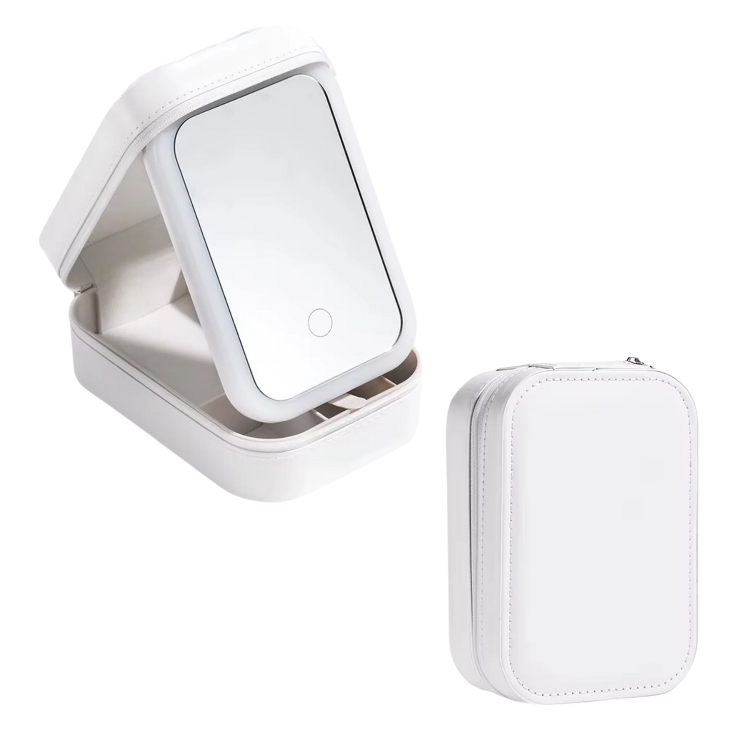 LED Light Mirror Jewelry Case