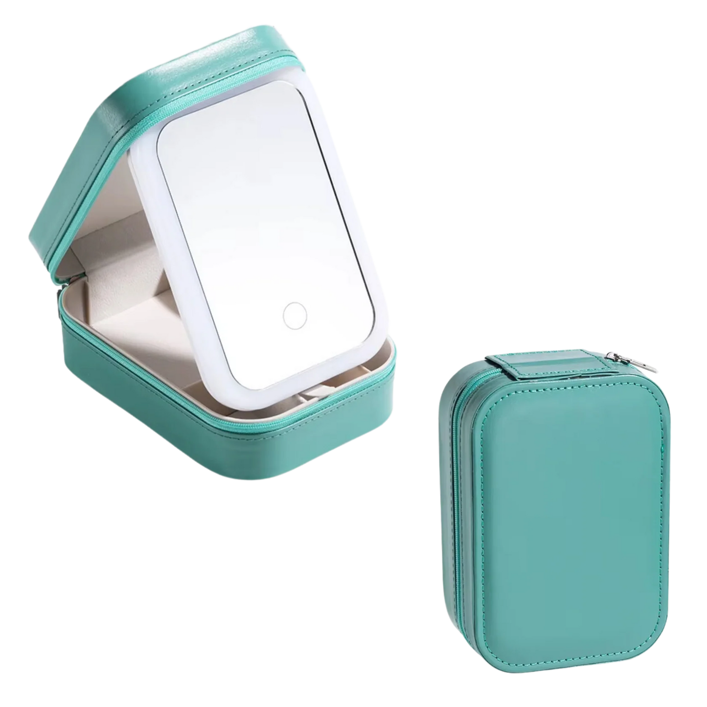 LED Light Mirror Jewelry Case