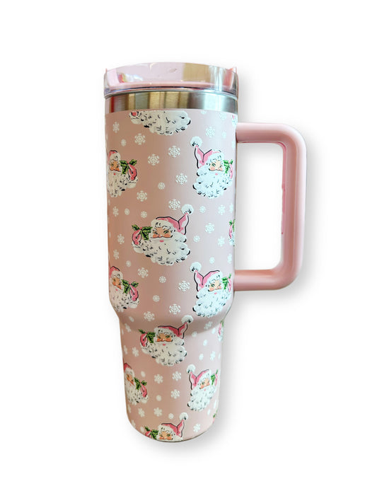 Vintage Blush St. Nick 40 oz Tumbler