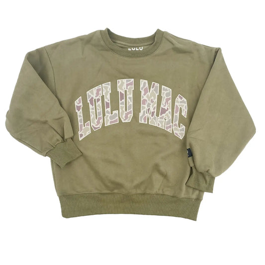 Lulu Mac Sweatshirt - CAMO/GREEN