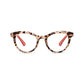 Tribeca Gray Tortoise/Coral Peepers