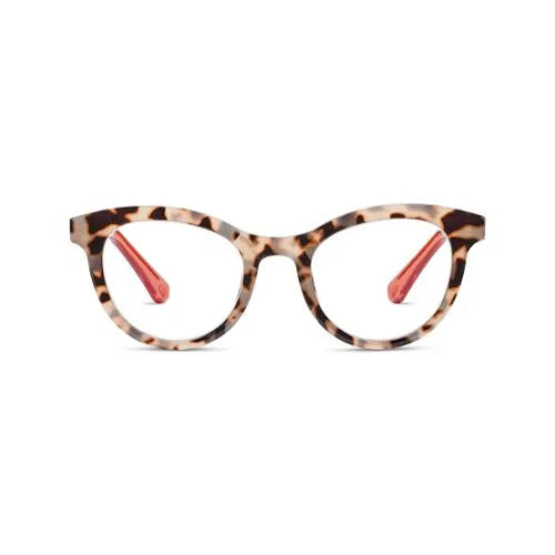 Tribeca Gray Tortoise/Coral Peepers