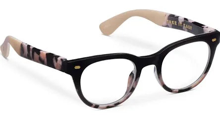 Take It Easy Black/Black Marble Peepers