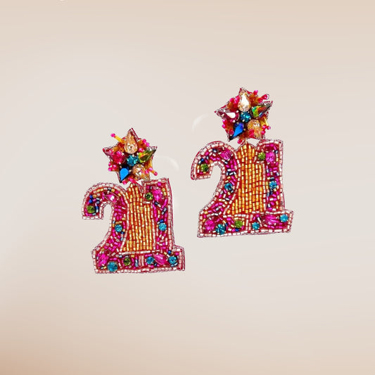 21 Beaded Earrings