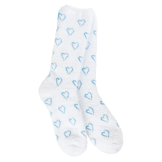 Blue Heart Socks