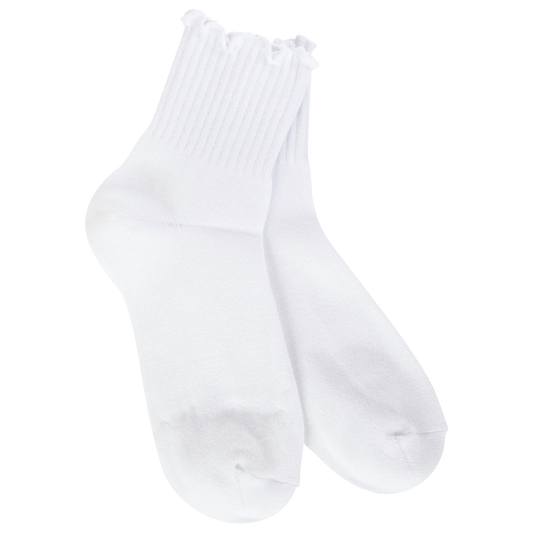 White Ruffle Socks