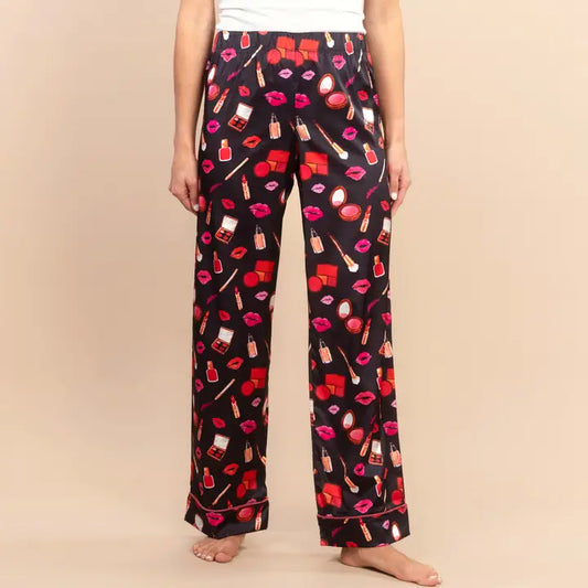 Girly Makeup Satin Pants