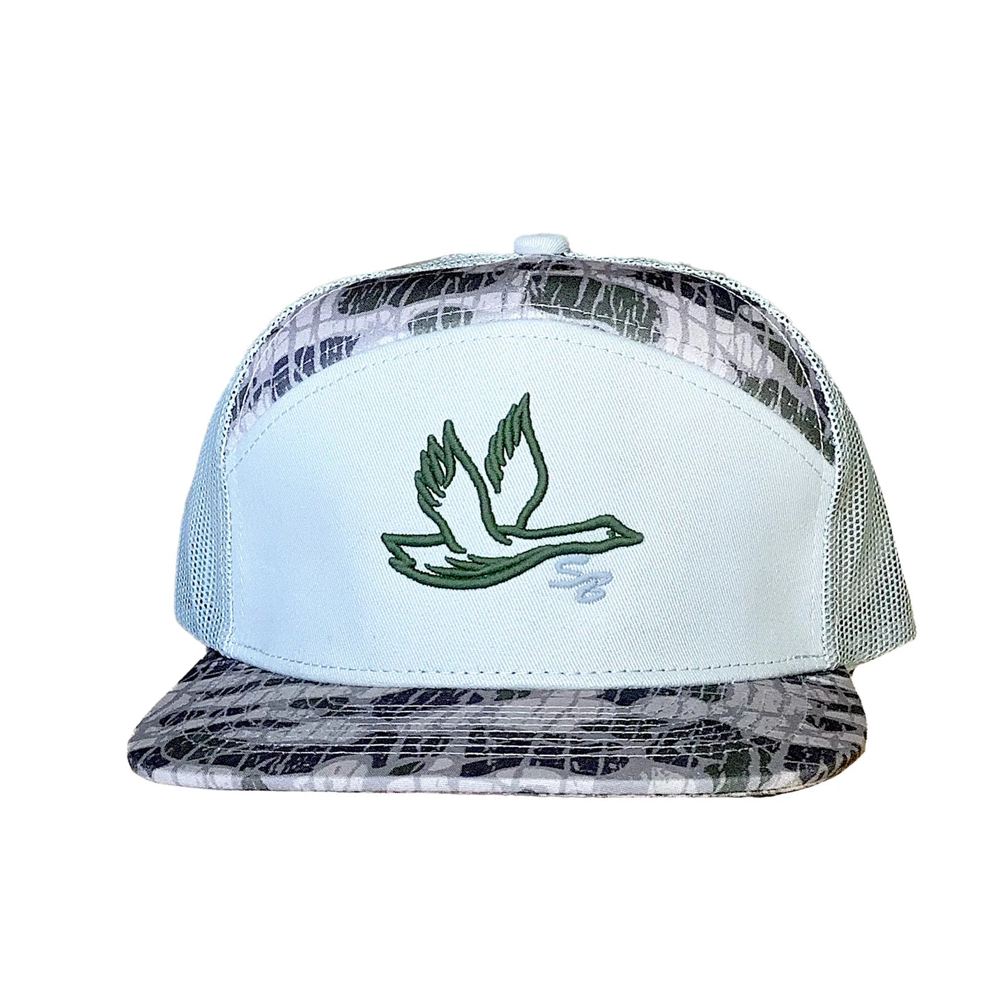 Prep Goose SB - Deep Swamp Vein Camo 7 Panel Hat