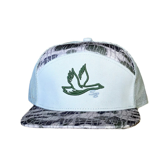 Prep Goose SB - Deep Swamp Vein Camo 7 Panel Hat
