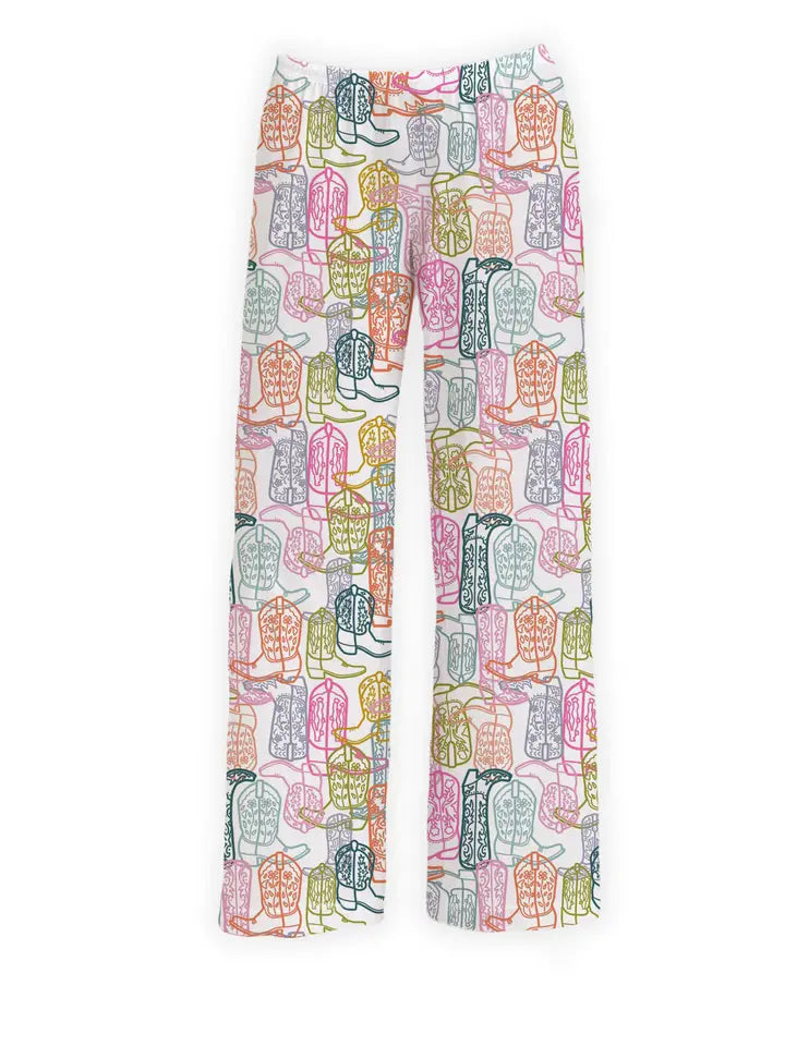 Colorful Cowboy Boots Lounge Pants