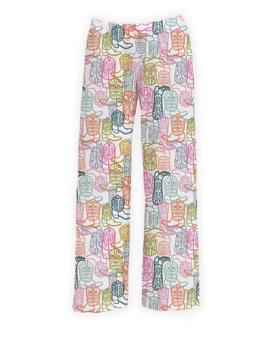 Colorful Cowboy Boots Lounge Pants