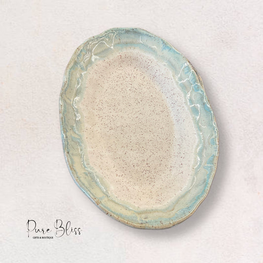 Hydrangea Small Oval Platter