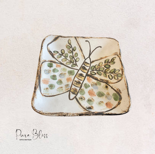 Mosaic Butterfly Plate