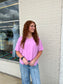 Airflow V-Neck Top - Mauve