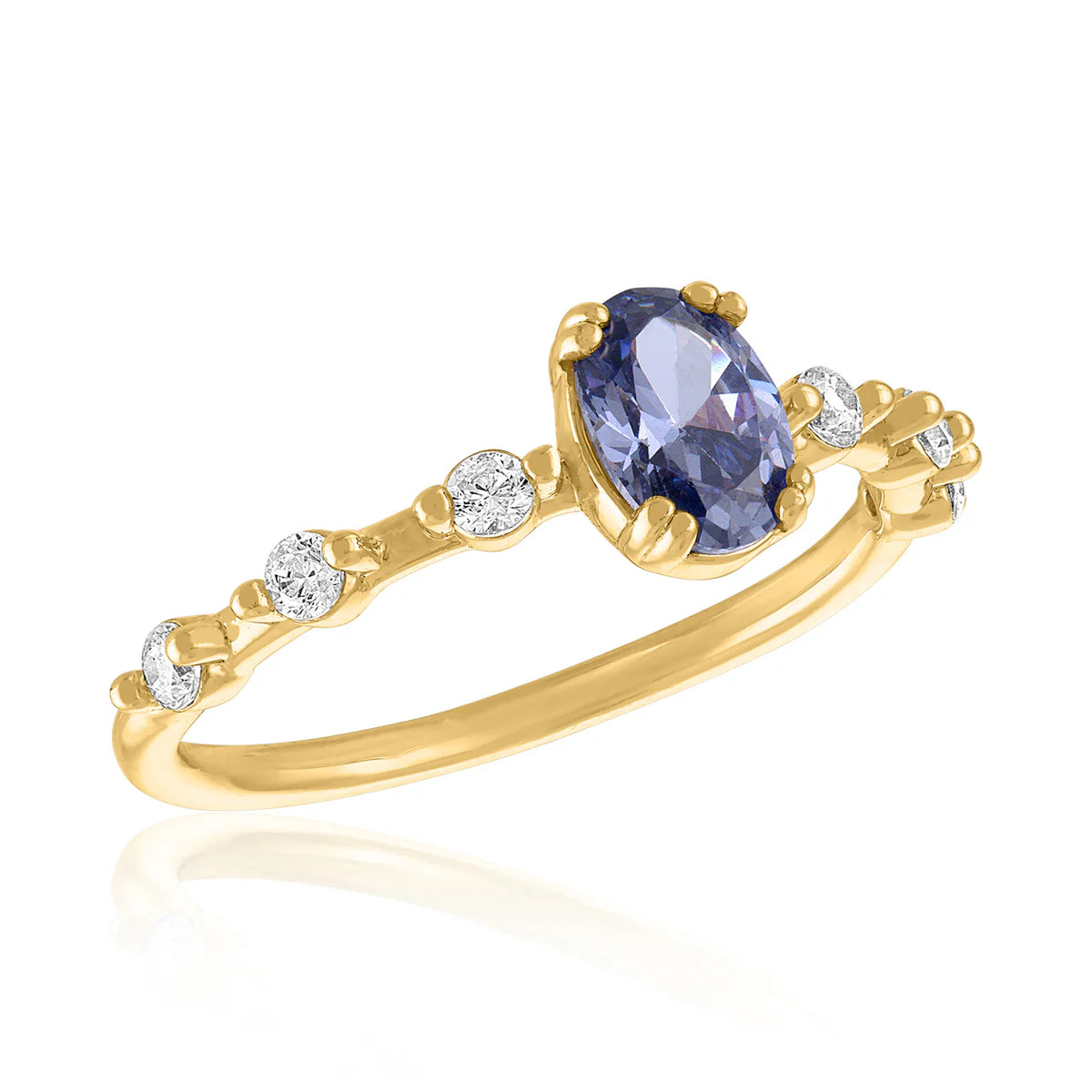 Lavender Oval Ring