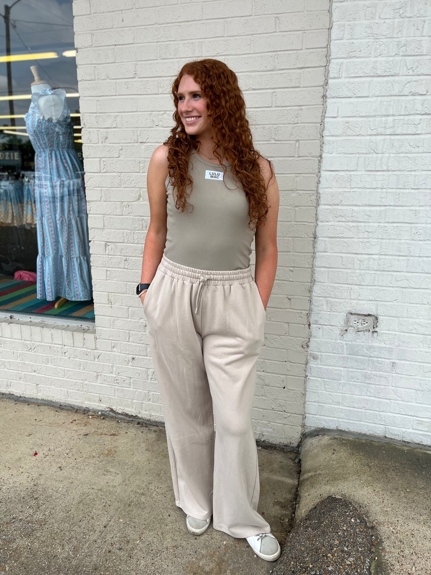 SAND  LULU MAC SOLID PANTS