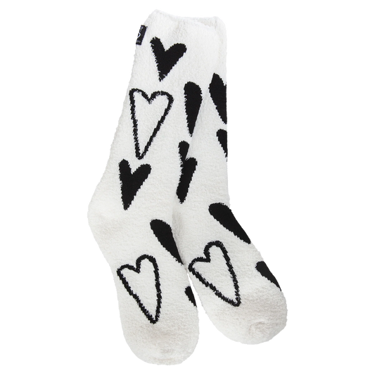 Knit Pickin Cozy Crew + Black Hearts