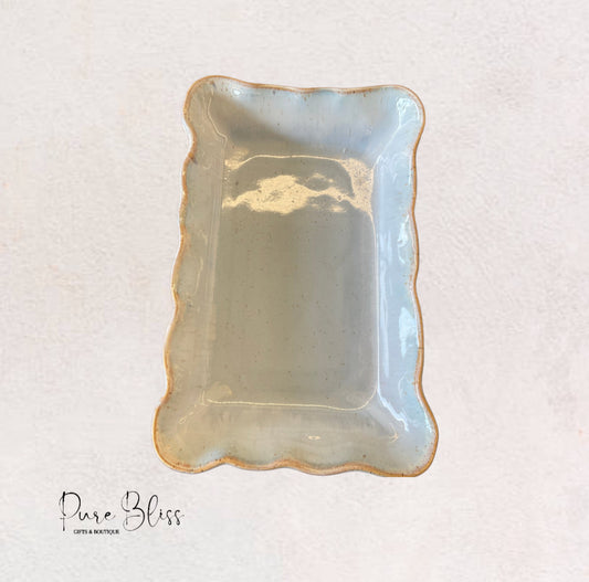 Wisteria Waved Rectangle Baker