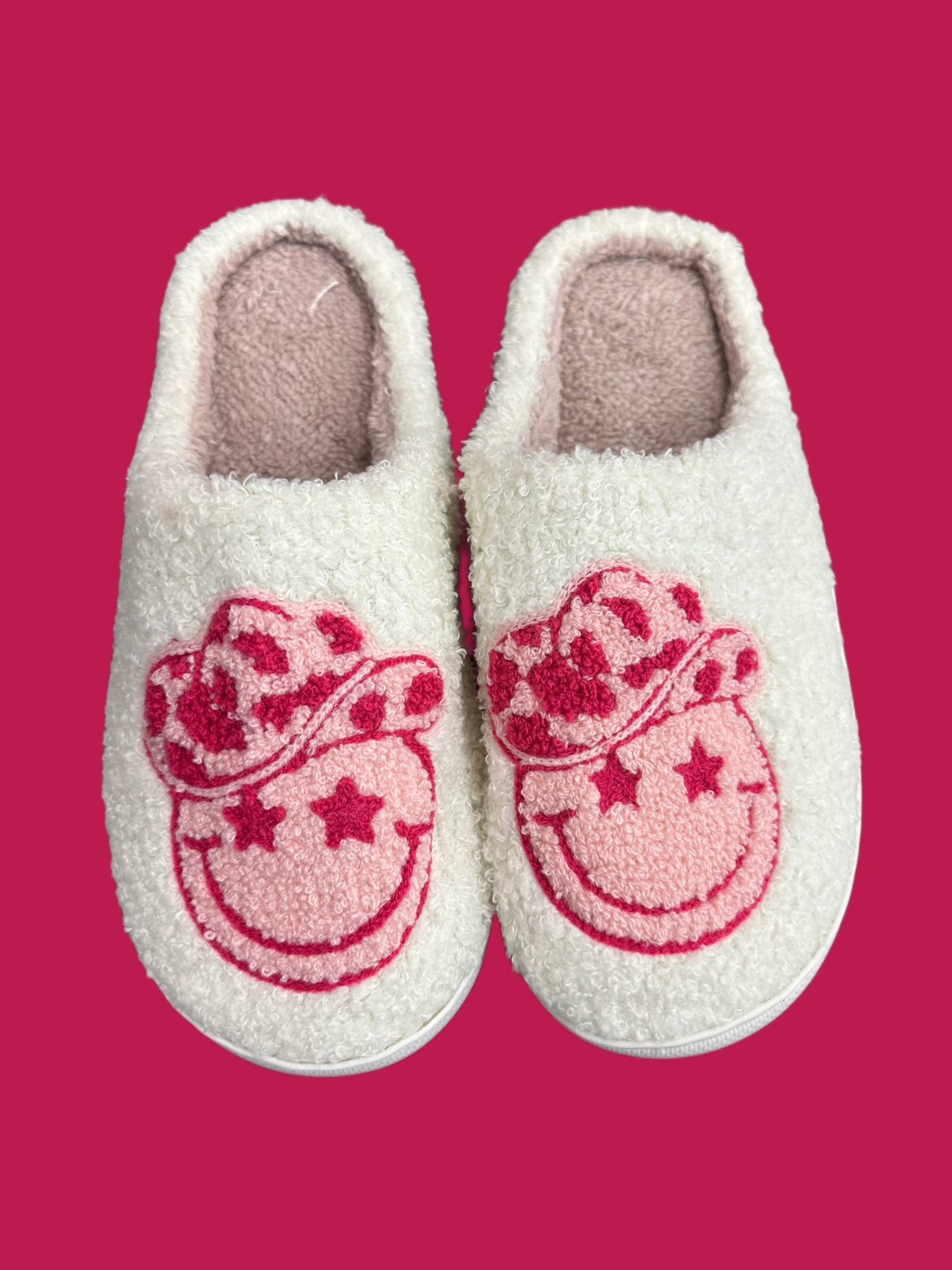 Remingtom - Cowgirl Smiley Face Slippers