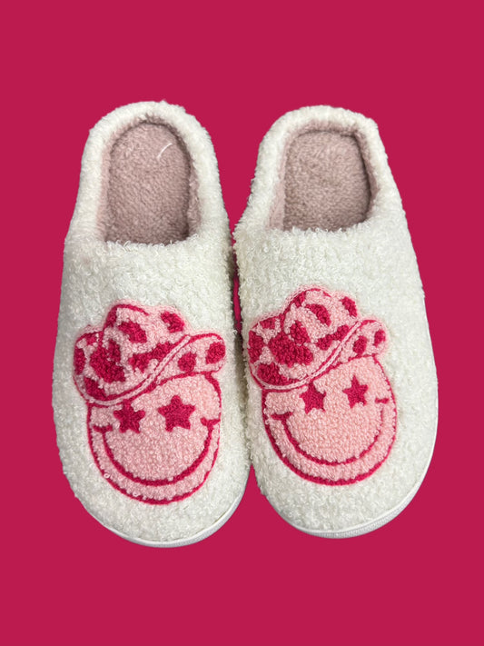 Remingtom - Cowgirl Smiley Face Slippers