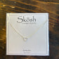 Matte Silver Heart Necklace