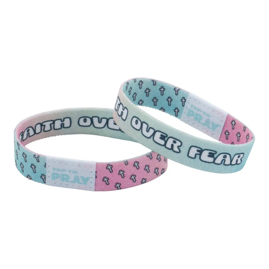 Tap to Pray - Wristband - Faith Over Fear