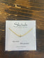 Sideways Diamond Tiny Cross Necklace