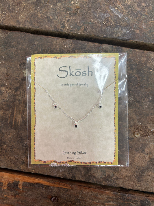 Dangle Black Stone Necklace