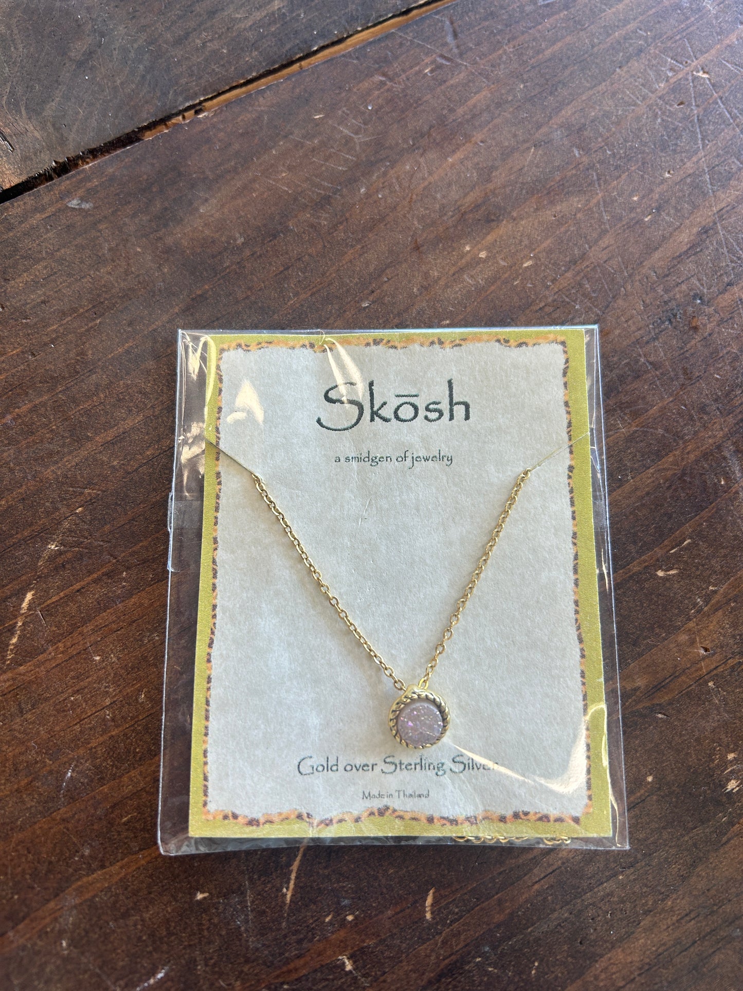 Gold Chain w/ Colored Stones Necklace