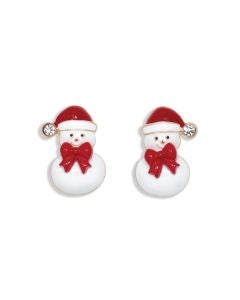 Dandy Snowmen w/ Bow Ties Earrings