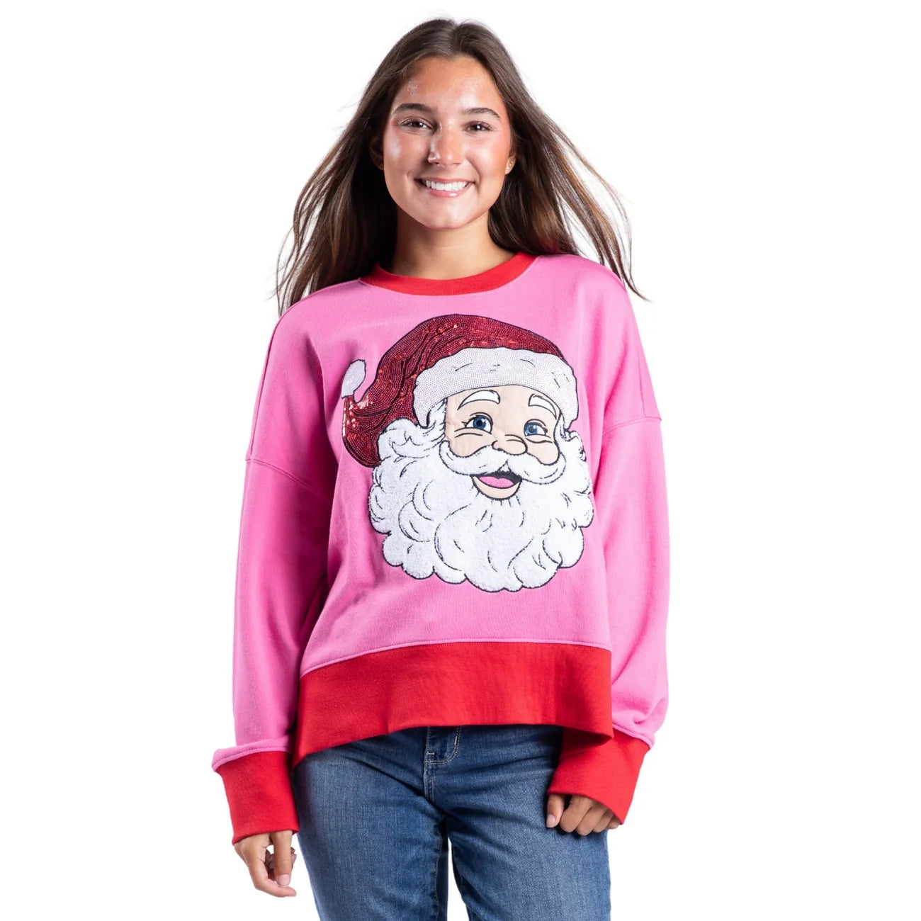 Christmas Legend Pink Crew Neck Sweatshirt