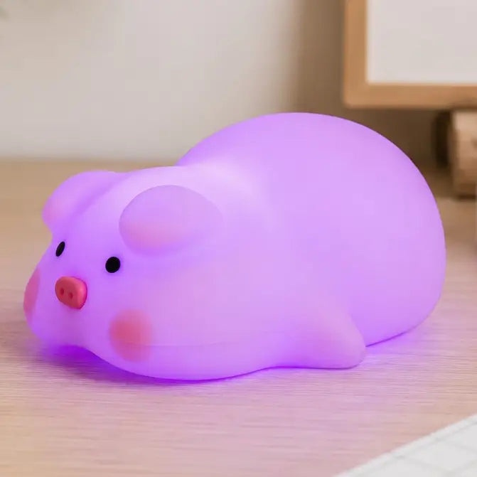 Silicon Night Light - Piglet