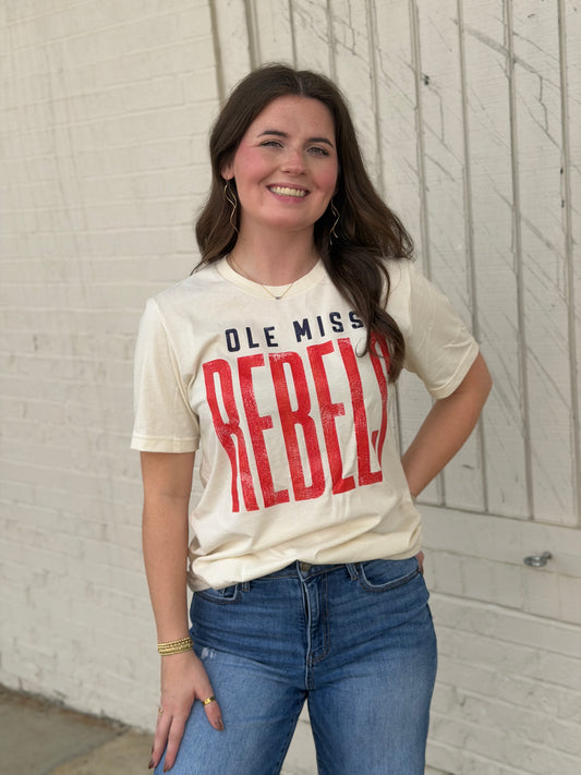 Distressed Rebels Boxy Tee