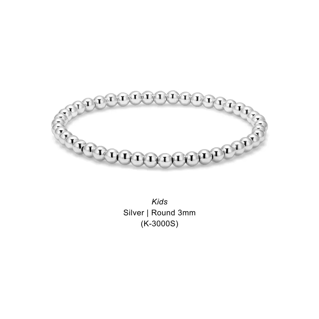 Kids Silver | Round 3mm
